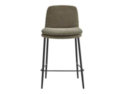 NOLAN-Silla de bar de tela Luxury Marron (x2)