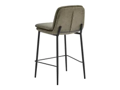 NOLAN-Silla de bar de tela Luxury Marron (x2)