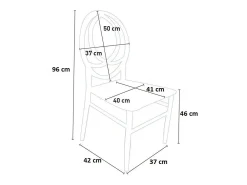 Nueva silla blanca phoenix en plástico monobloque individual