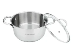 Olla de 32 cm con tapa – Acero inoxidable