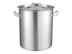 Olla de Acero Inoxidable SucceBuy de 42 L con Colador y Tapa para la Cocción, Perfecta para Preparaciones Culinarias y Eventos