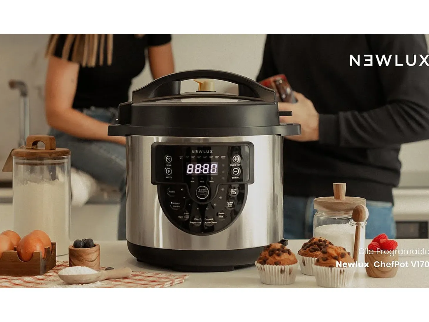 Olla Programable Chef Pot V170 Negro - Newlux