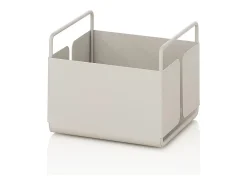 Organizador de metal blanco para mesa de cocina y baño Kyo