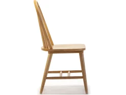 Pack 2 sillas Clarck Color Roble, Madera Maciza, 48 x 48 x 92 cm