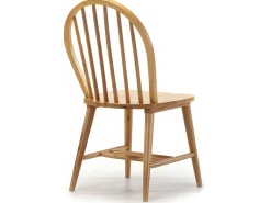 Pack 2 sillas Clarck Color Roble, Madera Maciza, 48 x 48 x 92 cm
