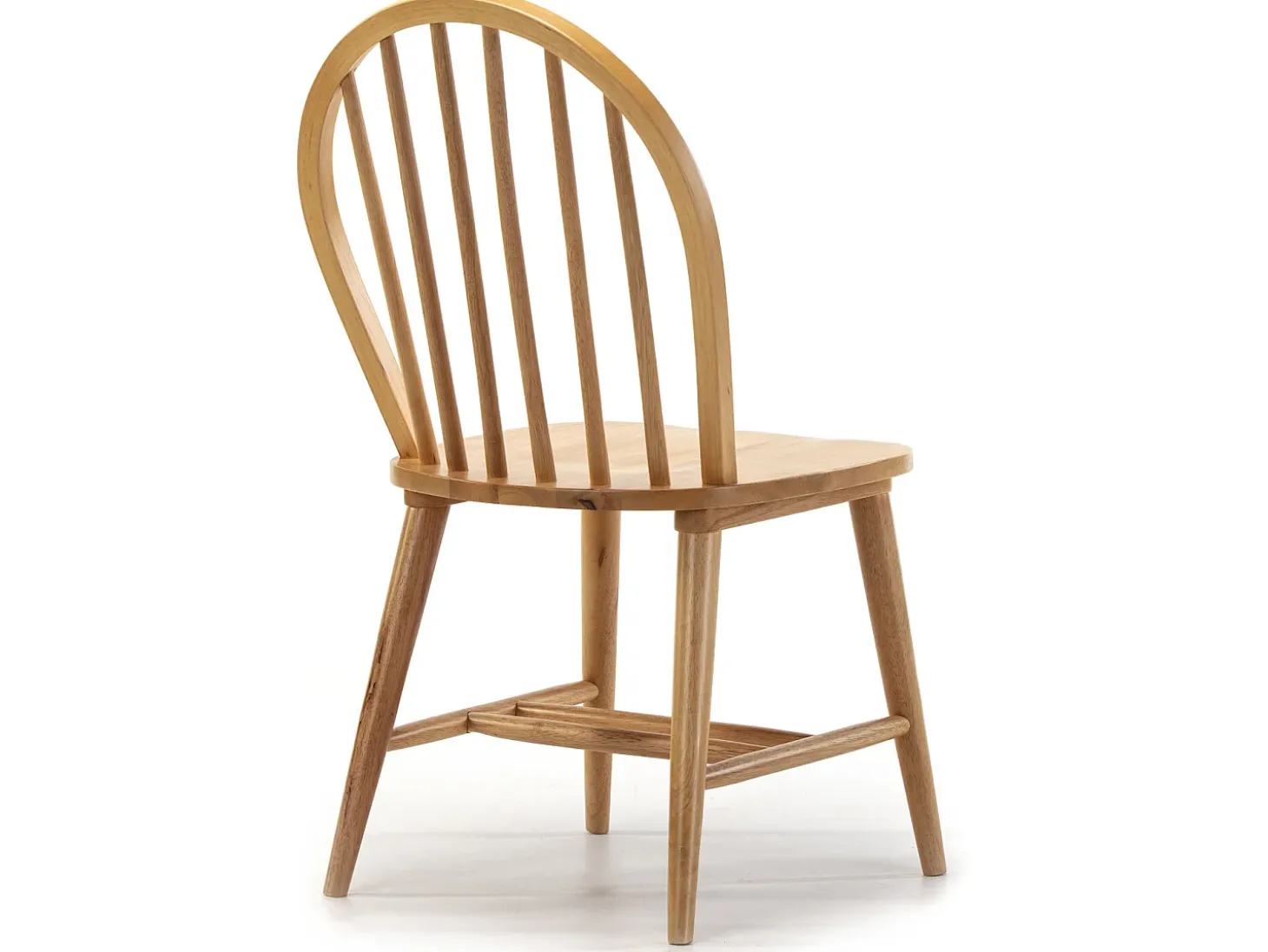 Pack 2 sillas Clarck Color Roble, Madera Maciza, 48 x 48 x 92 cm