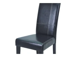 Pack 4 Sillas Comedor Guevara Negro Mate Castaño