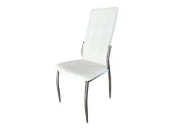 Pack 2 Sillas Comedor Laci Moderno Polipiel Cromadas 101x51x45 cm
