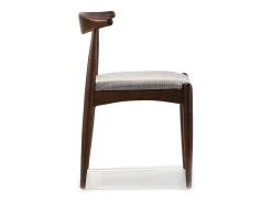 Pack 2 sillas Corzo Color Nogal, Madera Maciza, 52,5 x 50 x 74,5 cm
