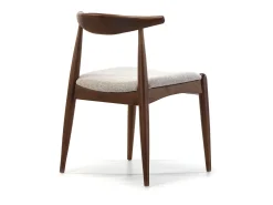 Pack 2 sillas Corzo Color Nogal, Madera Maciza, 52,5 x 50 x 74,5 cm