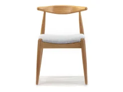 Pack 2 sillas Corzo Color Roble, Madera Maciza, 52,5 x 50 x 74,5 cm