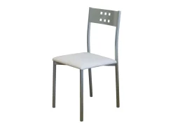 Pack 4 Sillas Costa Metal Polipiel Comedor Moderno 86x47x41 cm