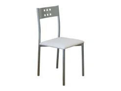 Pack 4 Sillas Costa Metal Polipiel Comedor Moderno 86x47x41 cm