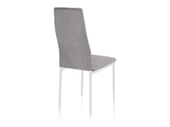 Pack 6 sillas de comedor Yuri Gris oscuro–Blanco