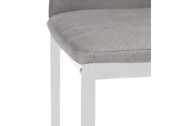 Pack 6 sillas de comedor Yuri Gris oscuro–Blanco