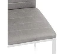 Pack 6 sillas de comedor Yuri Gris oscuro–Blanco