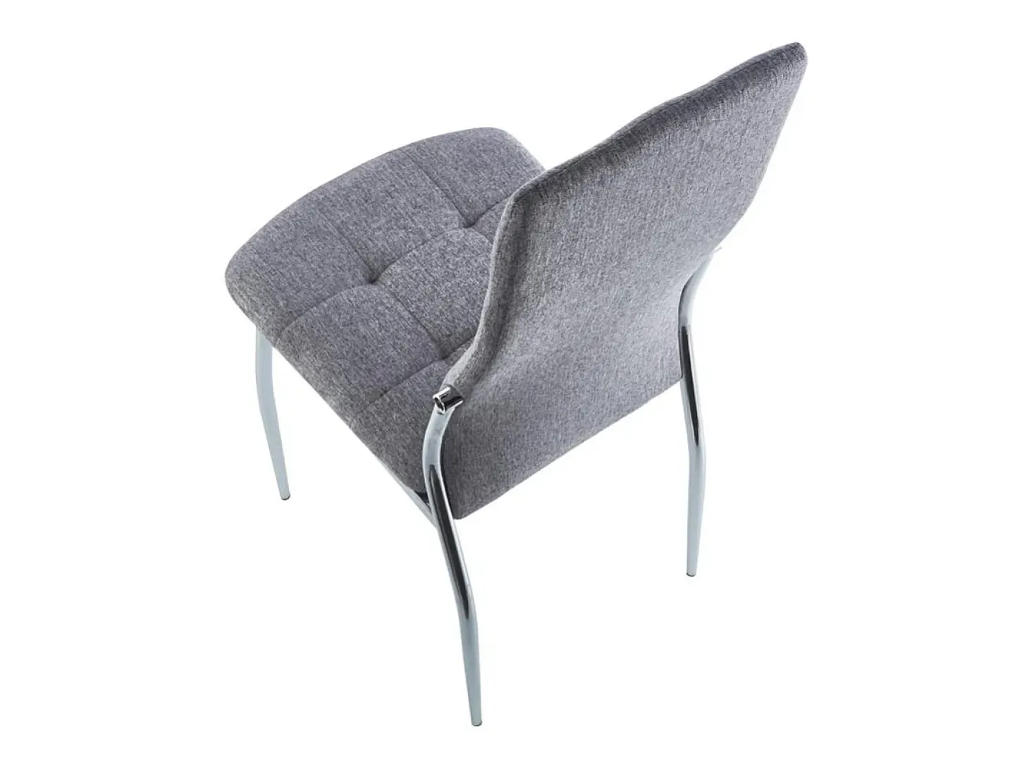 Pack 4 sillas Diana tapizado textil gris, 100 cm(alto)44 cm(ancho)57 cm(largo)