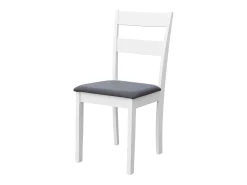 Pack 2 sillas Lita cocina en colores blanco y gris de melamina