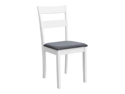 Pack 2 sillas Lita cocina en colores blanco y gris de melamina