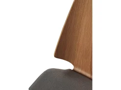 Pack 4 sillas madera contrachapado roble tapizada