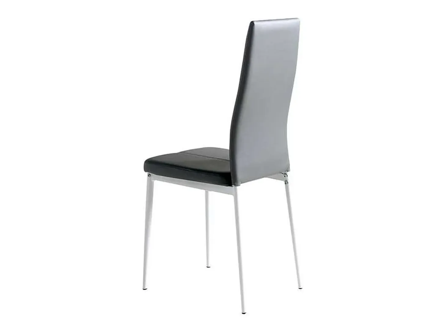 Pack 4 sillas Marta en acabado gris, 42 x 47 x 98 (largo x ancho x alto)