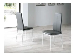 Pack 4 sillas Marta en acabado gris, 42 x 47 x 98 (largo x ancho x alto)