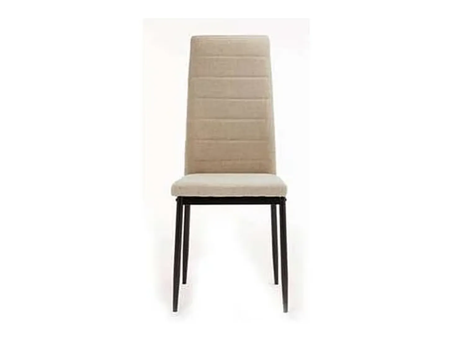 Pack 6 sillas Modelo Cíes tapizadas en tela Barrel beige tostado, 43cm(ancho ) 98cm(altu