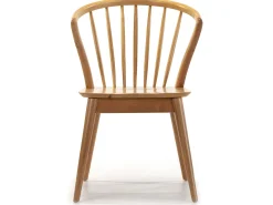 Pack 2 sillas Mura Color Roble, Madera Maciza, 55 x 58,5 x 84 cm