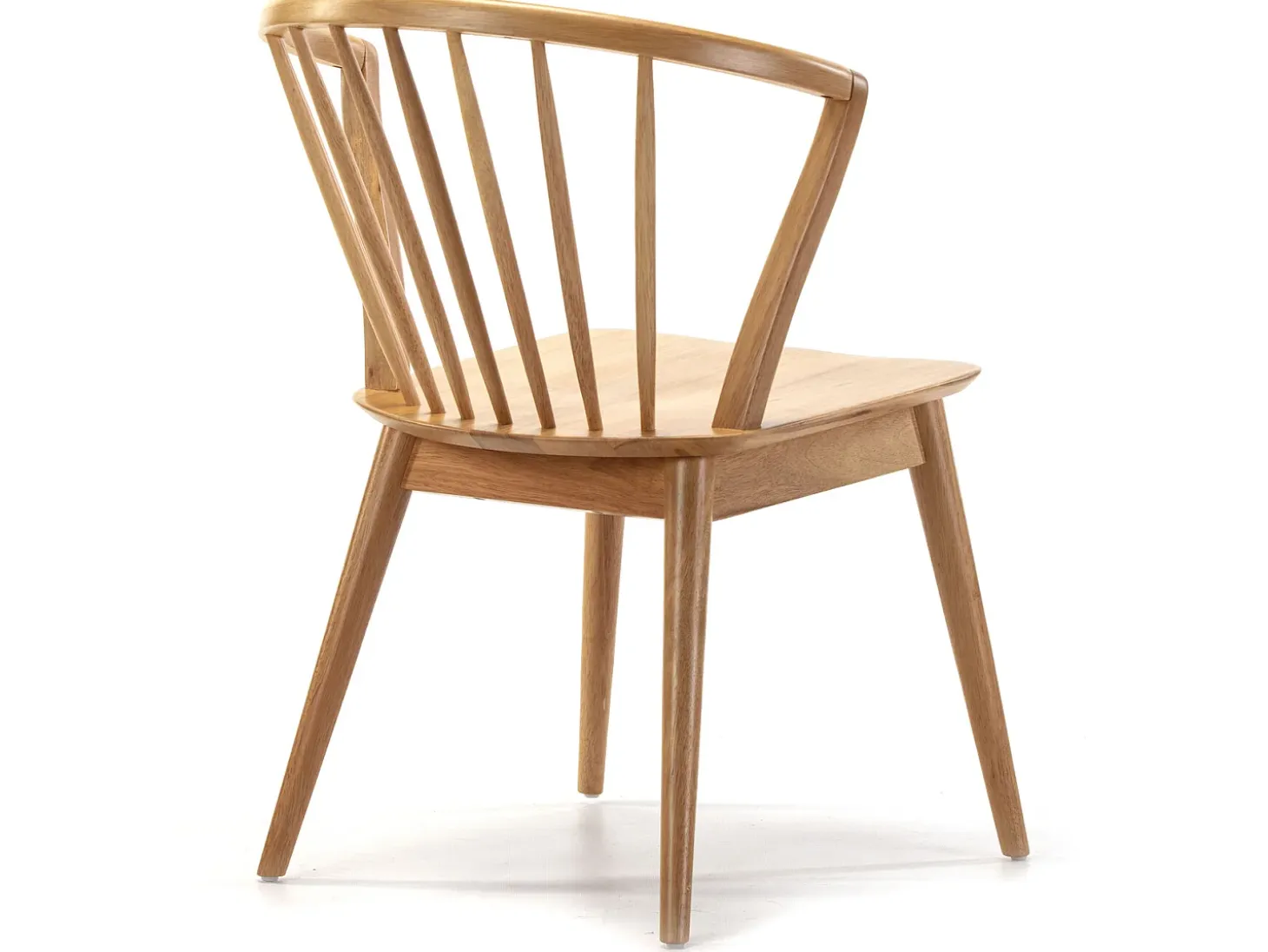 Pack 2 sillas Mura Color Roble, Madera Maciza, 55 x 58,5 x 84 cm