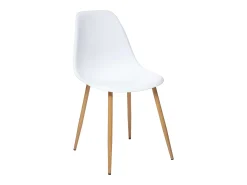 Pack 2 Sillas Taho 46x85x51cm - Blanco/Madera Claro