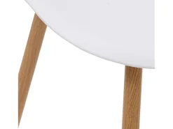 Pack 2 Sillas Taho 46x85x51cm - Blanco/Madera Claro