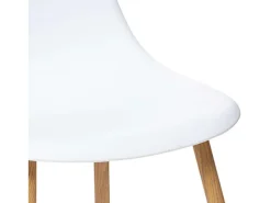 Pack 2 Sillas Taho 46x85x51cm - Blanco/Madera Claro
