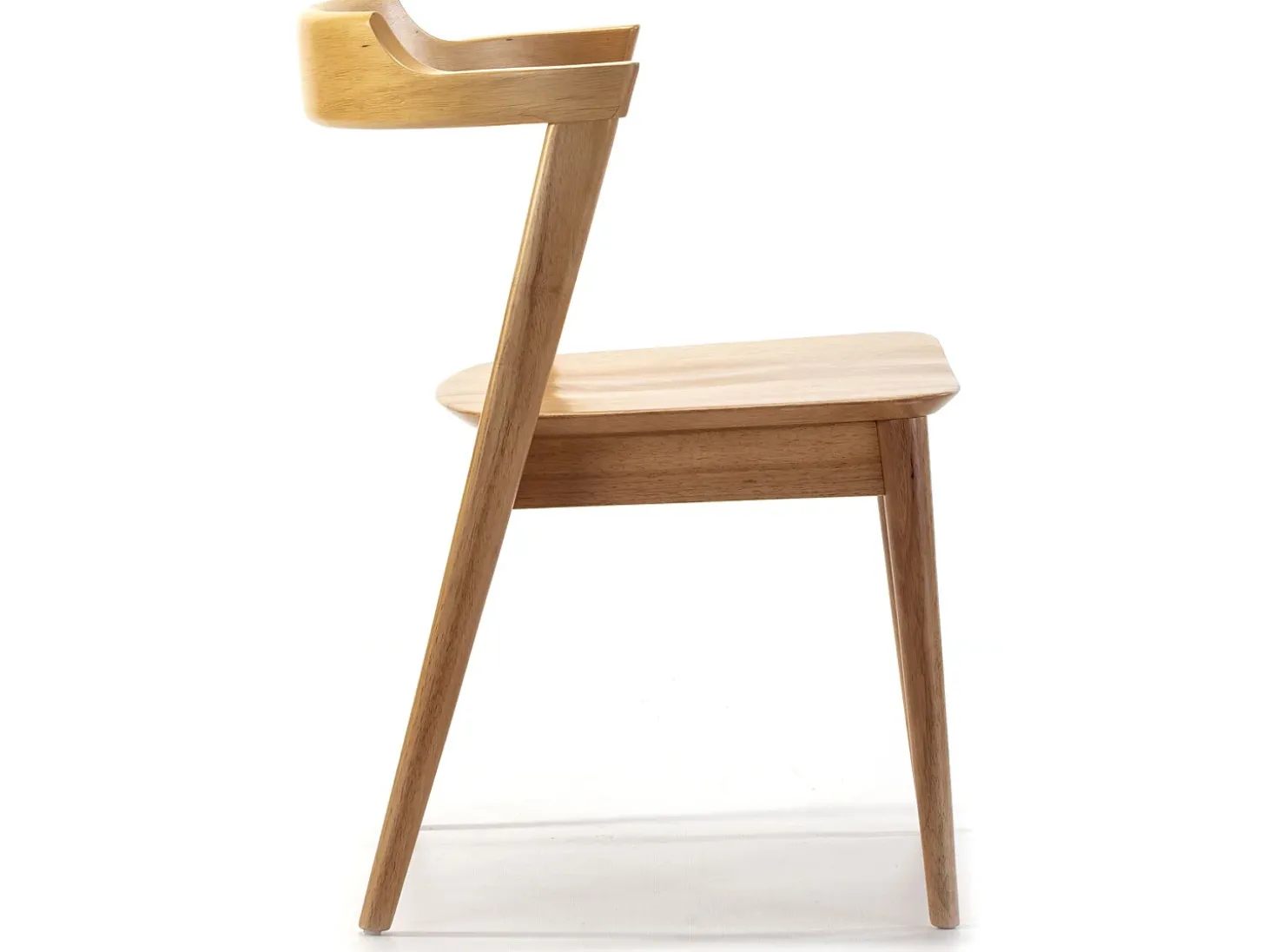 Pack 2 sillas Venus Color Roble, Madera Maciza, 58 x 57,5 x 76 cm