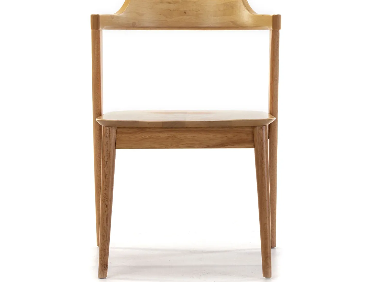 Pack 2 sillas Venus Color Roble, Madera Maciza, 58 x 57,5 x 76 cm