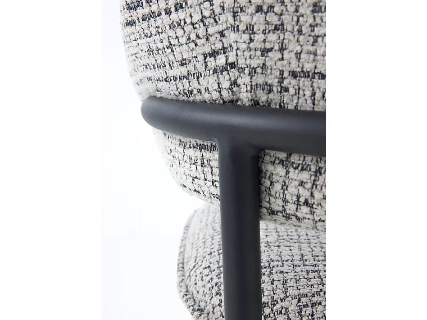 Pack 4 sillones tapizados chenilla jaspeado gris claro
