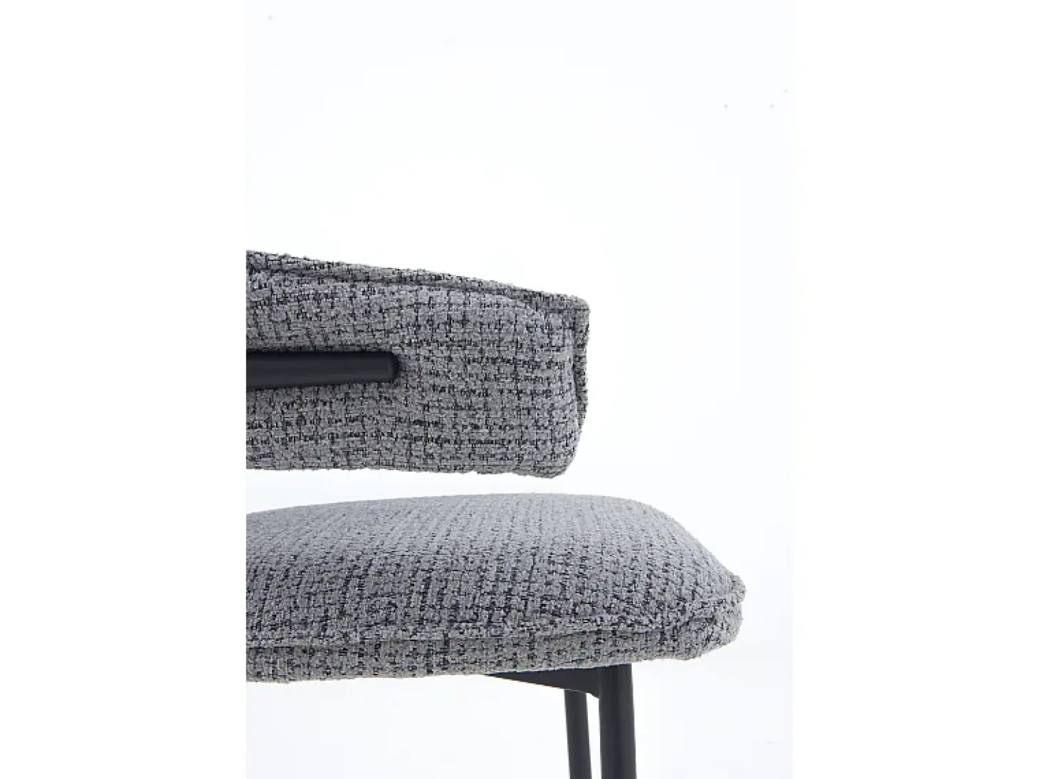 Pack 4 sillones tapizados chenilla gris marengo