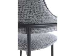 Pack 4 sillones tapizados chenilla gris marengo