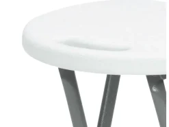 Pack 4 Taburetes Plegables Alto Blanco 30x76cm 7house