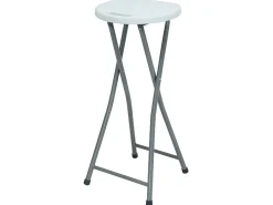 Pack 4 Taburetes Plegables Alto Blanco 30x76cm 7house