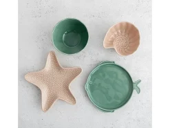 Pack de 6 cuencos Aura Stela Bidasoa porcelana verde Ø12x5 cm