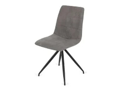 Pack de 4 sillas Alicante tapizadas en gris, 91 cm (alto) 46 cm (ancho) 51 cm (fondo)