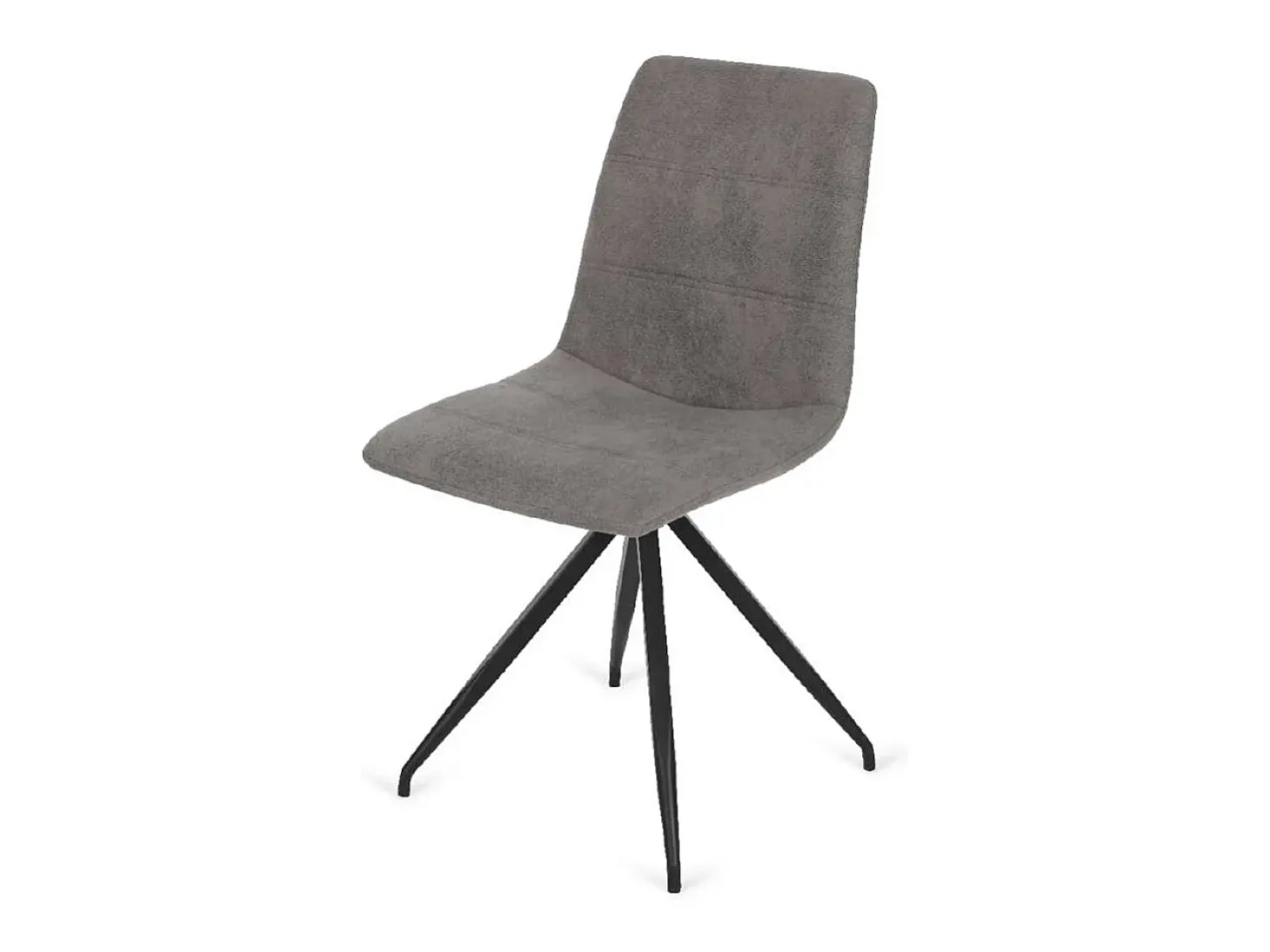 Pack de 4 sillas Alicante tapizadas en gris, 91 cm (alto) 46 cm (ancho) 51 cm (fondo)
