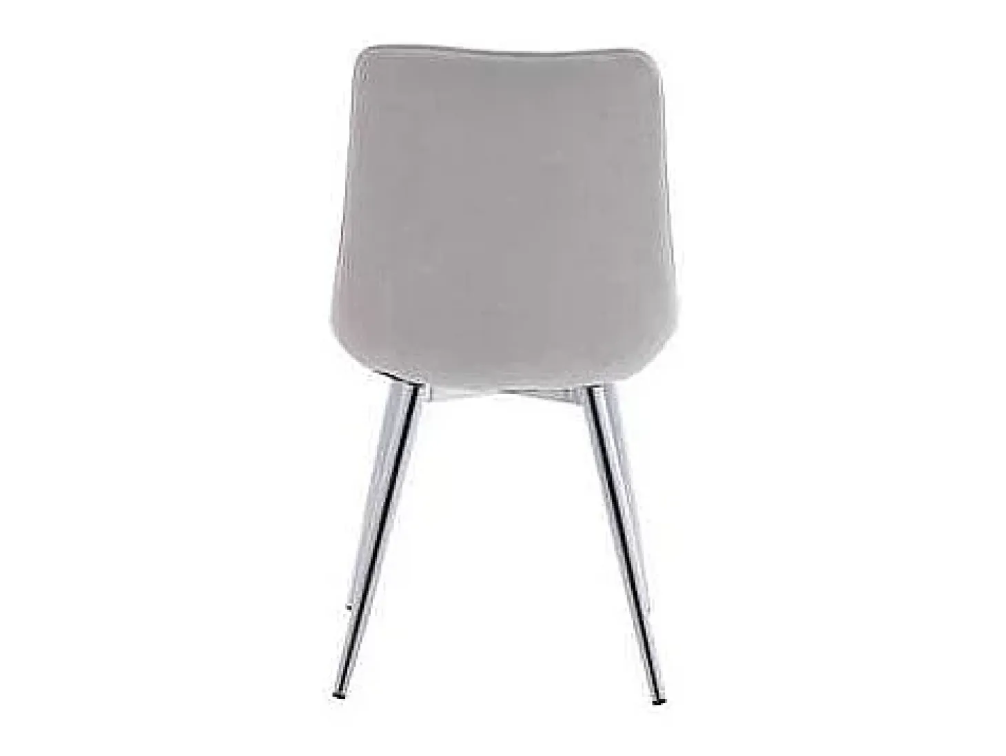 Pack de 4 sillas Altamira tapizadas en tejido beige, patas cromadas. 61cm(ancho ) 87cm(alt