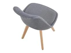 Pack de 4 sillas Bistro asiento acolchado gris Adec