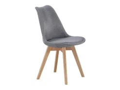 Pack de 4 sillas Bistro asiento acolchado gris Adec