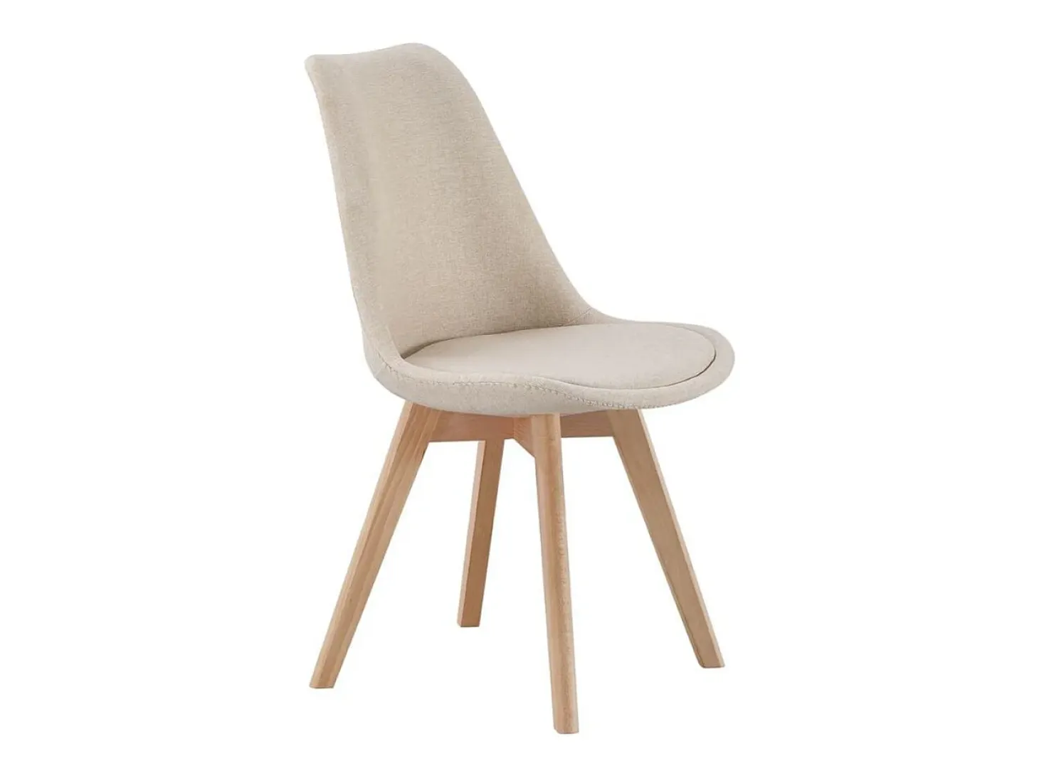 Pack de 4 sillas Bistro asiento acolchado beige Adec