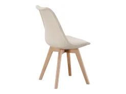 Pack de 4 sillas Bistro asiento acolchado beige Adec