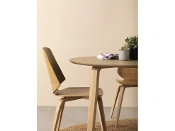 Pack de 4 sillas contrachapado roble