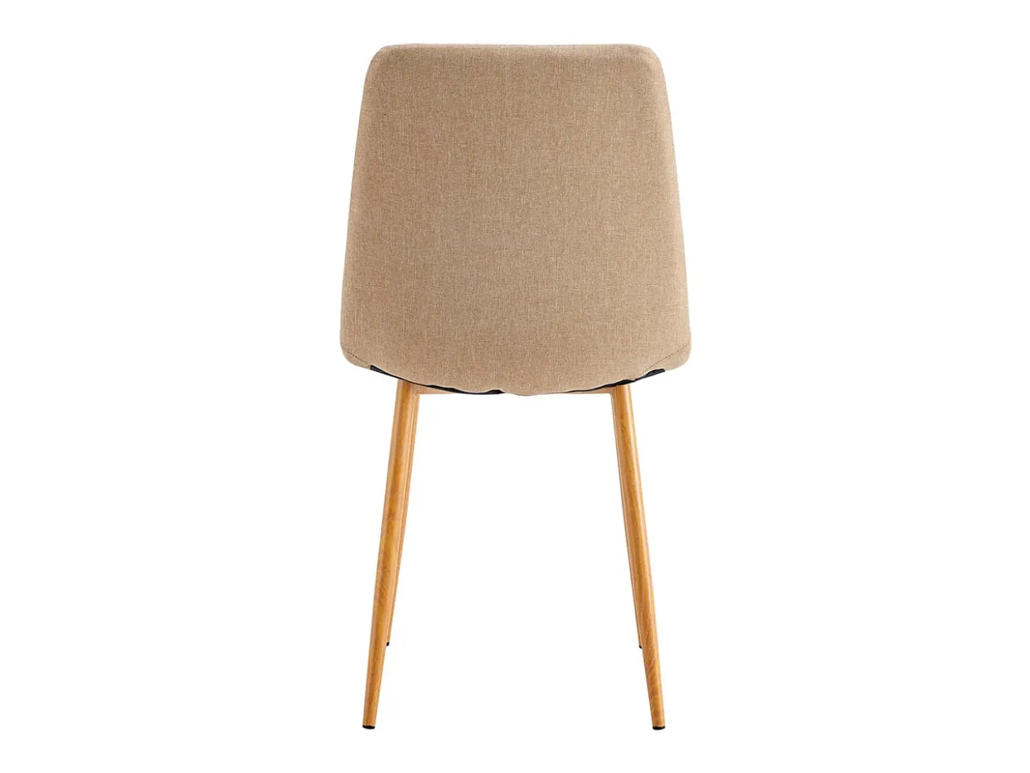 Pack de 4 sillas de comedor Nails tejido tapizado beige/oak Adec