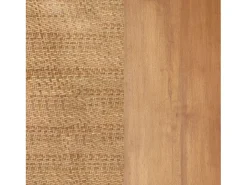 Pack de 2 sillas de comedor Provenza madera sostenible y ratán natural claro Adec